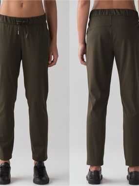 Lululemon On The Fly Pant Sz 4 In Dark Olive